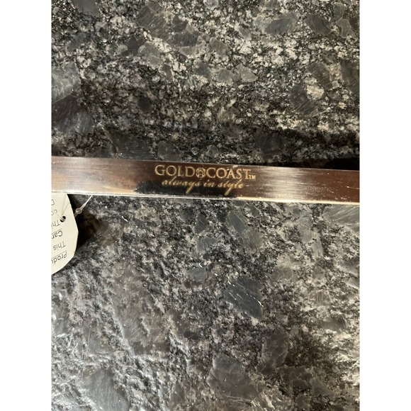 Gold Coast 9 3/4” Stainless Steel Dual Slotted Spatula Tongs - Picture 2 of 5